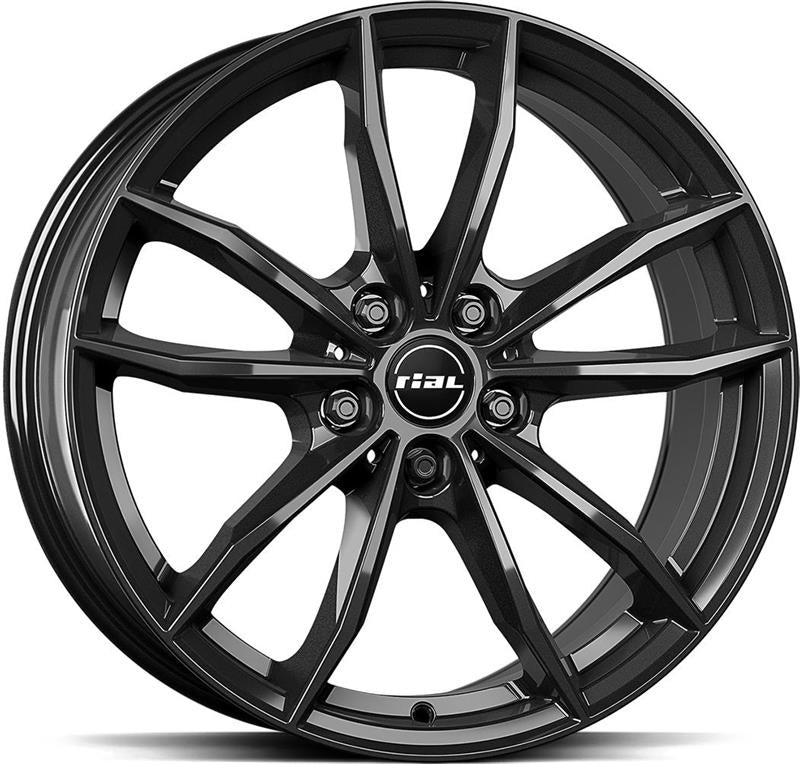 Rautamo RIAL X12X Diam Black 9x20 5/112 ET35 CB66.7 60° 9x20